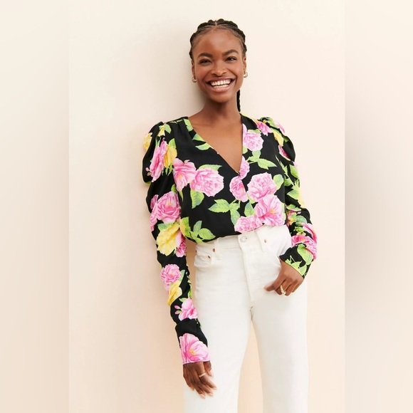 AFRM Tops - Afrm | Danna Surplice Bodysuit Anthropologie Floral Various Sizes Available